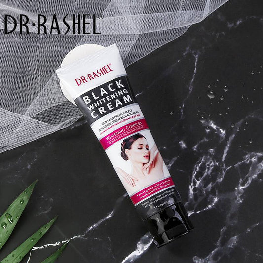 Dr.Rashel Black Whitening Cream with Collagen for Body and Private Parts for Girls & Women - 100ml