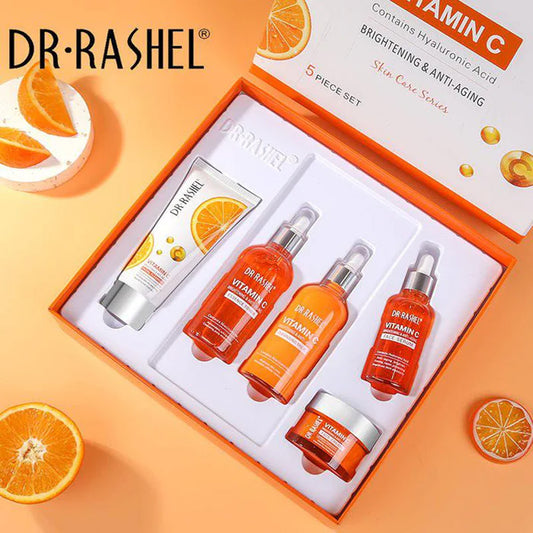 Dr. Rashel 5 Pcs Gift Box Vitamin C Brightening Anti Aging Skin Care Series