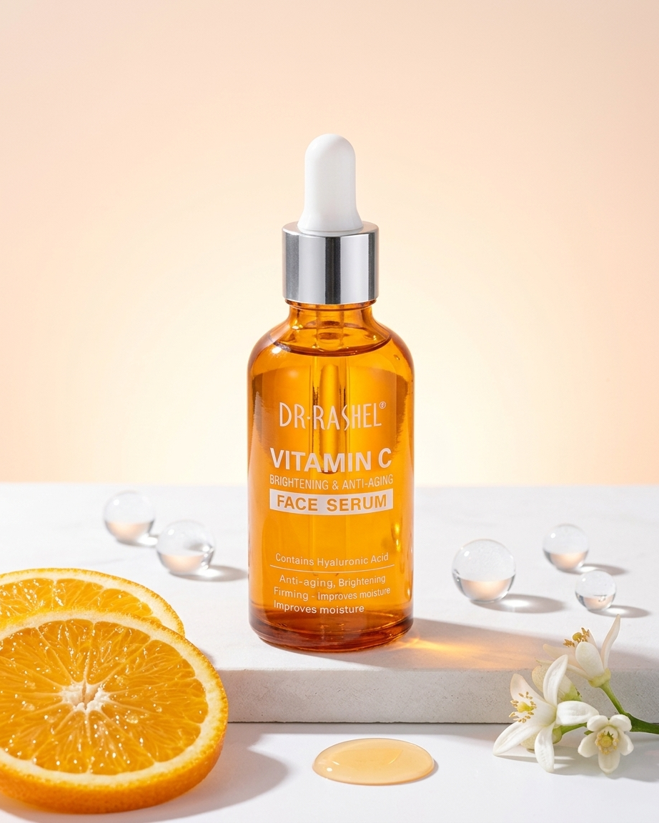 Dr. Rashel Vitamin C face serum bottle