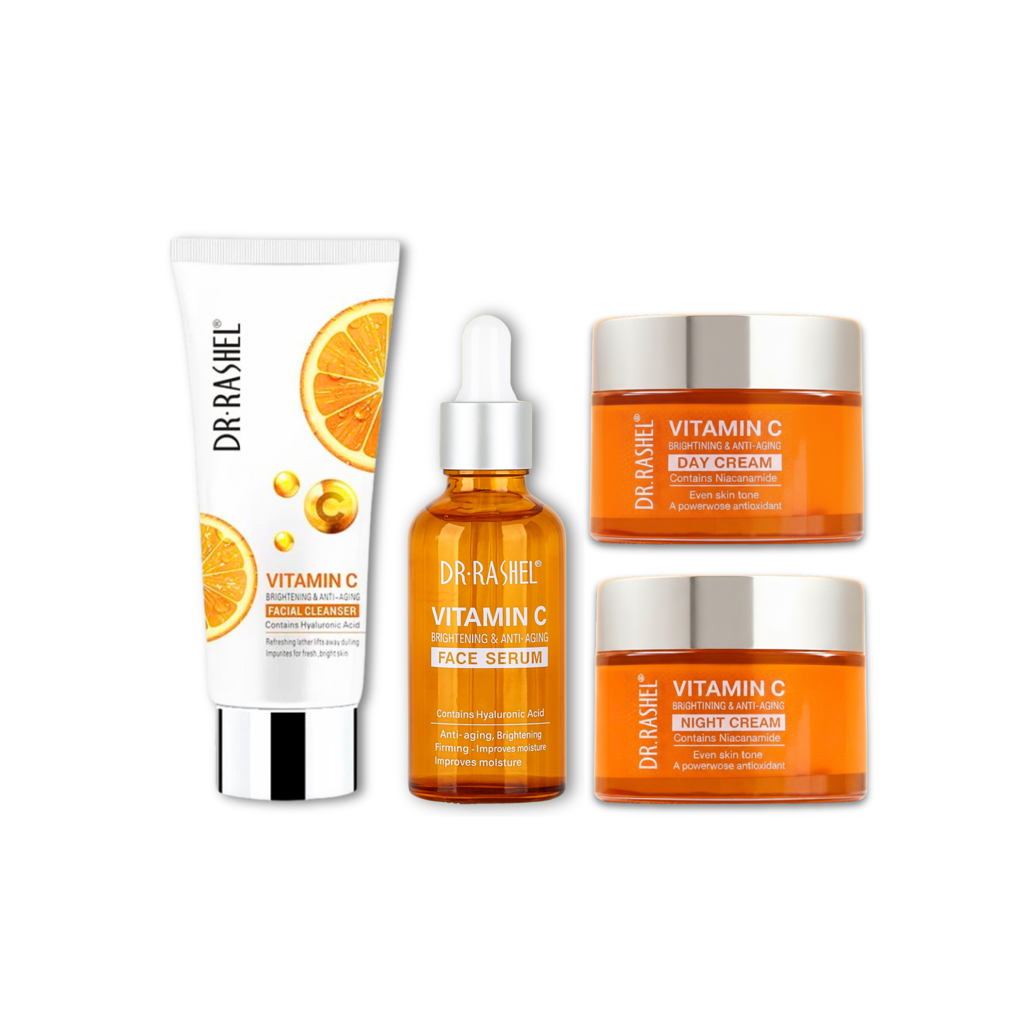 Dr.Rashel 4-Pieces Brightening & Anti Aging Vitamin C Series